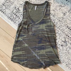 Z Supply Camo V-neck Tank